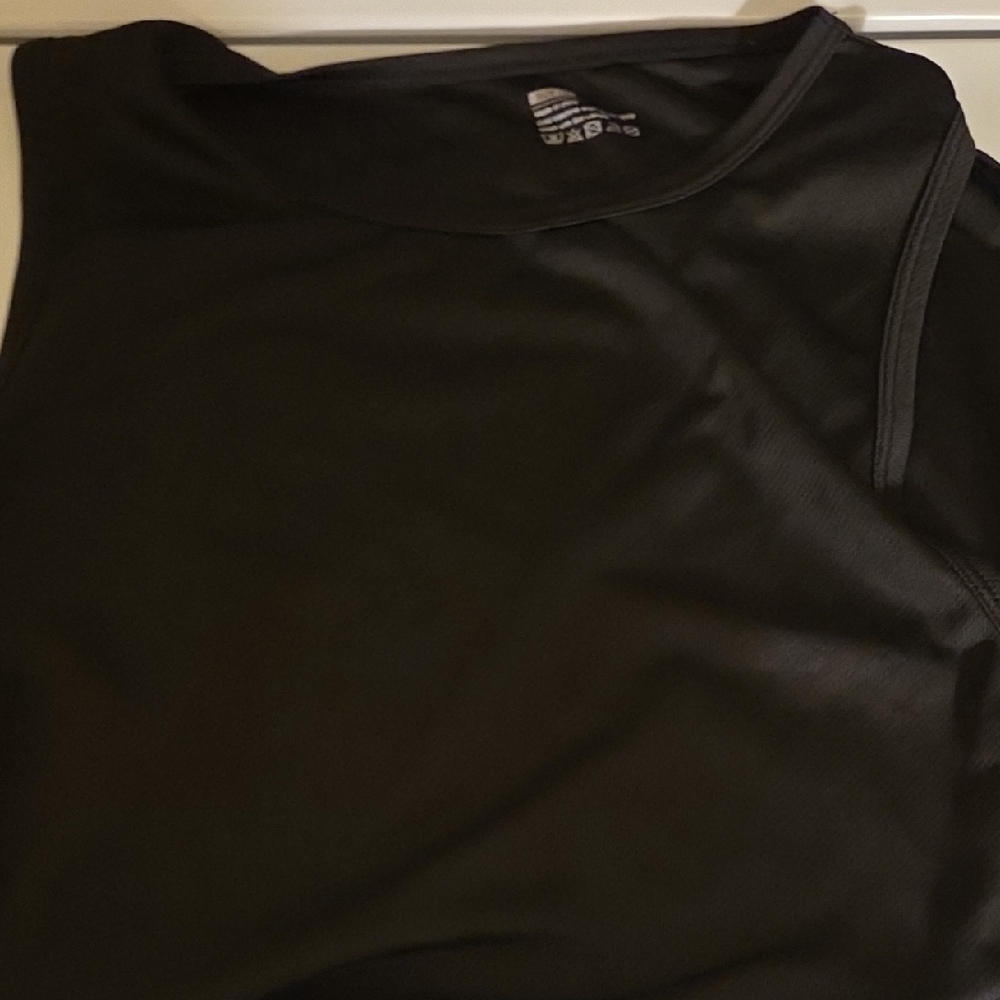 Black Poly Tank Top (Micro Breathing)